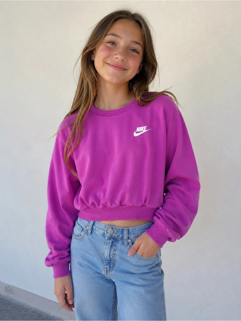 Nike Pink Jogger Set Girls Small Athleisure Kidcore